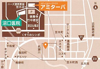 メディカルシェアハウス　アミターバ　地図